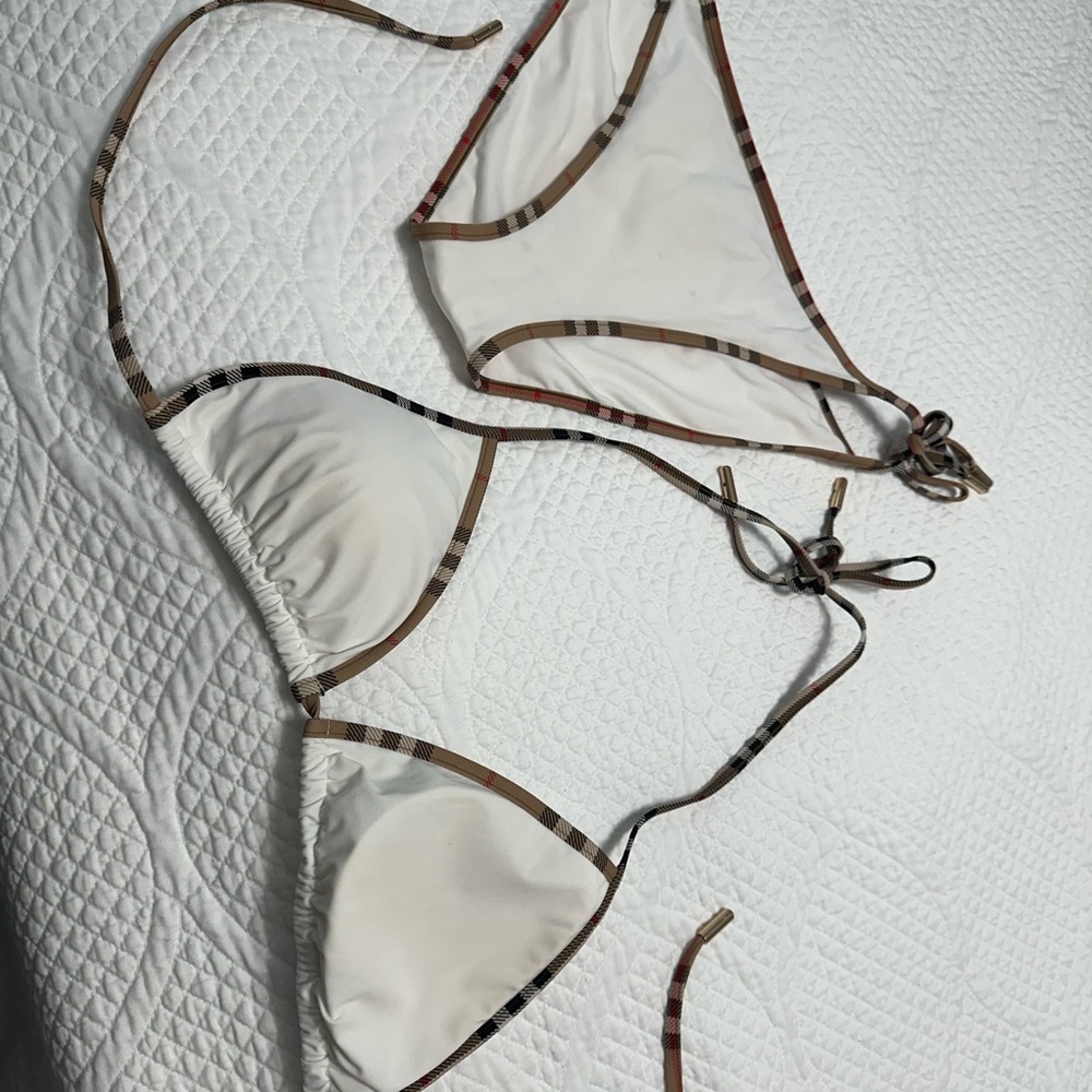 Burberry string bikini white large